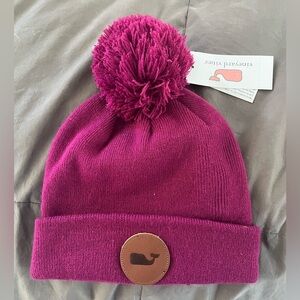 Vineyard Vines Magenta Knit Beanie